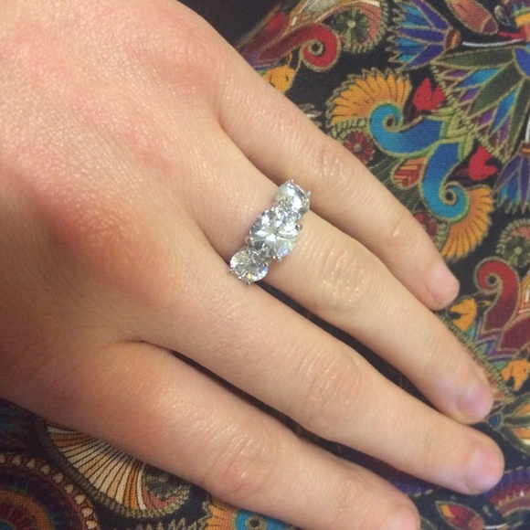 Sterling Silver and CZ Wedding Travel Set - Picture 2 of 2